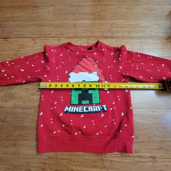 Minecraft Creeper Holiday Christmas Sweater Mad Engine Size S - Picture 4 of 11
